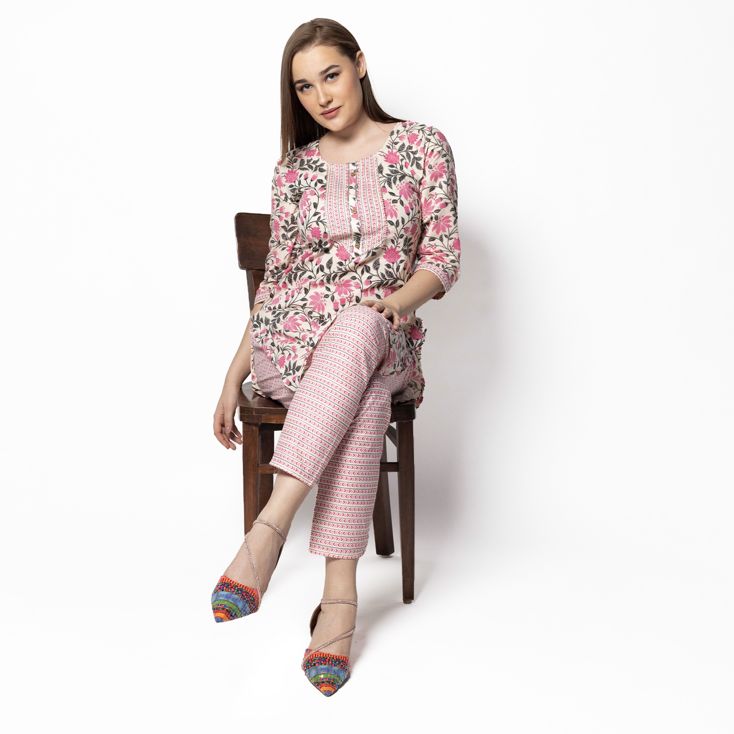 Cushioned Footbed Multicolor Mules for Women’s | Baljaru