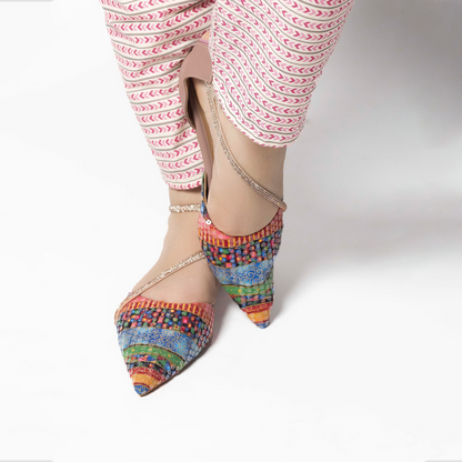 Cushioned Footbed Multicolor Mules for Women’s | Baljaru