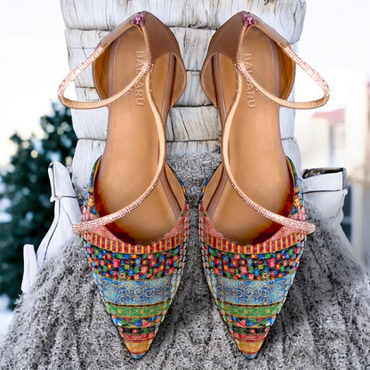 Cushioned Footbed Multicolor Mules for Women’s | Baljaru