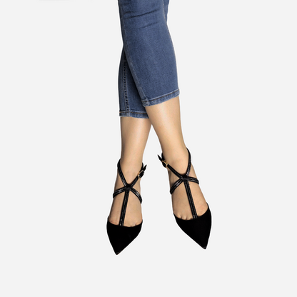 Baljaru Women’s Sandals - Black Mules for All-Day Comfort